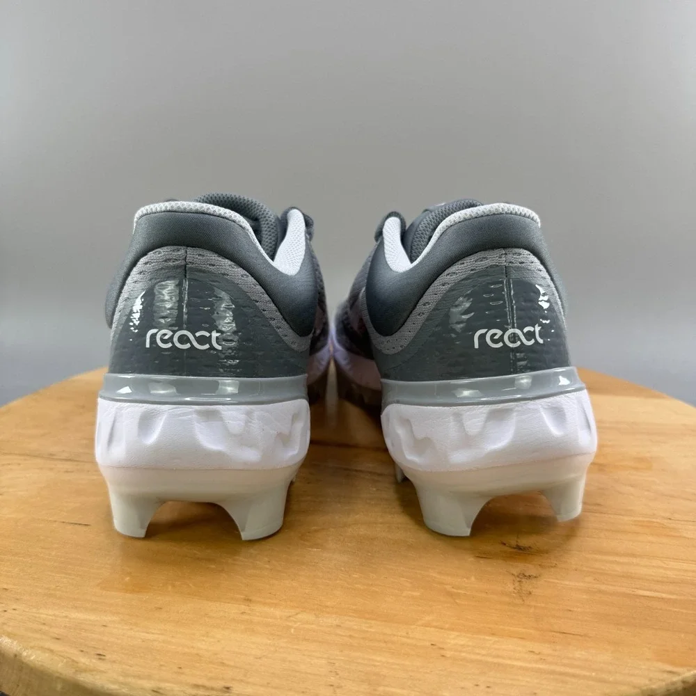 Nike Alpha Hurrache Elite 4 MCS Low Mens Size 11‎ Baseball Cleats Gray White NEW